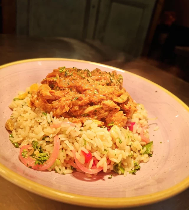 👀We have our eagle eyed locals to thank for this weeks special..🍽️ Local Game Bourguignon🤩 Locally shot Pheasant & Partridge, served with herbed vegetable rice (GF) 😋